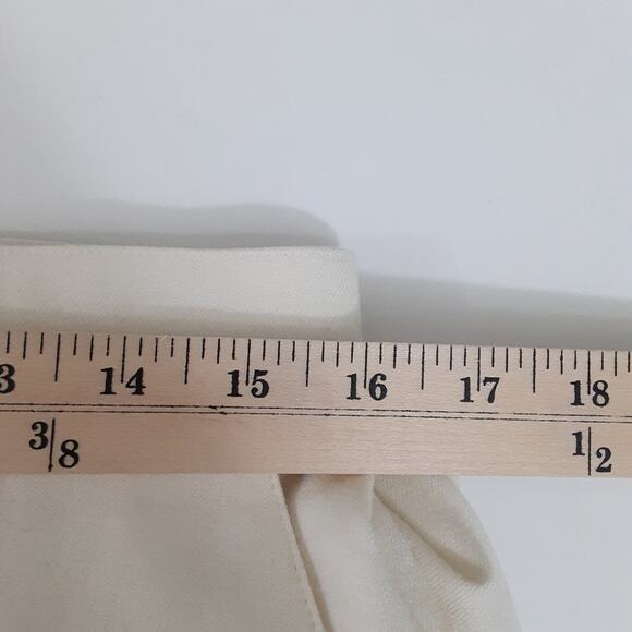 Norton Mccnaughton High Waisted Straight Leg Trousers White Dress Pants Size 10 - Picture 9 of 11